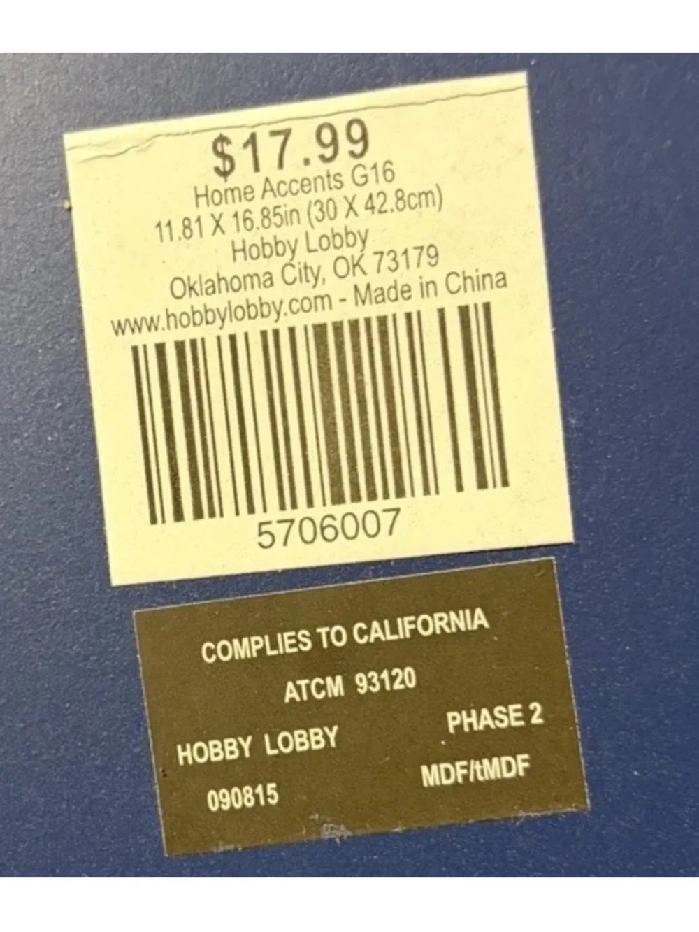 Hobby Lobby Blue and White Sailboat Wall Art